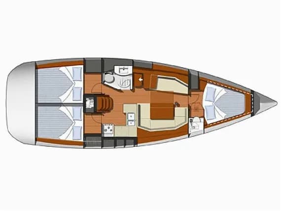 Sun Odyssey 39i in Gdansk / Przystan Cesarska - Photo 2