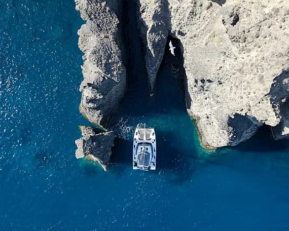 Planul punții pentru Nautitech 46 Fly in Athens / Alimos Marina