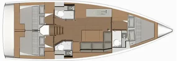 Dufour 390 Grand Large in Sicily / Furnari / Marina Portorosa - Photo 2