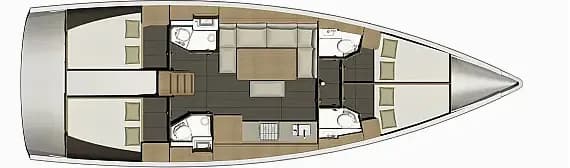 Dufour 460 Grand Large in Sukošan / D-Marin Dalmacija Marina - Photo 2