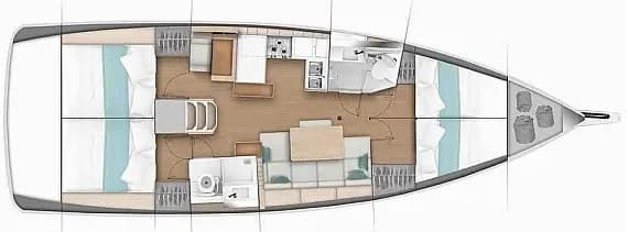 Sun Odyssey 440 in Split / ACI Marina Split - Photo 2