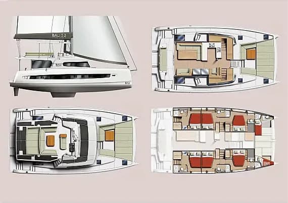 Planul punții pentru Bali 5.2 in Athens / Alimos Marina