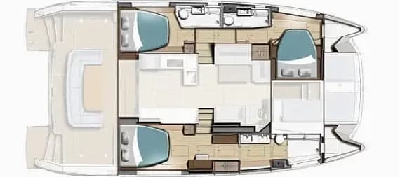 תוכנית הסיפון של Leopard 46PC in Cogolin / Les Marines de Cogolin