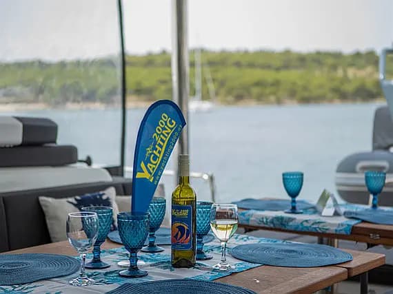 Planul punții pentru Lagoon 55 in Šibenik / D-Marin Marina Mandalina