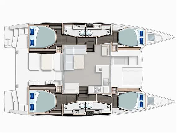 Planul punții pentru Leopard 42 in Marina Agana