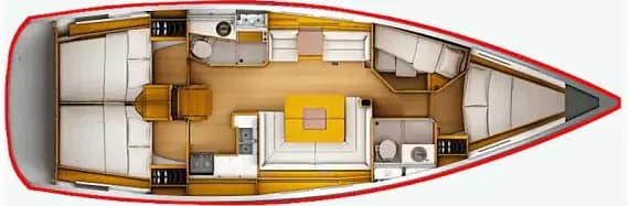 Sun Odyssey 449 in San Vincenzo / Marina di San Vincenzo - Photo 2
