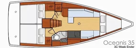Oceanis 35 in Marmaris / Albatros Marina - Photo 2