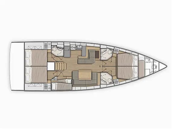 Oceanis 51.1 in Mallorca / Palma de Mallorca / La Lonja Marina Charter - Photo 2