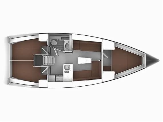 Bavaria Cruiser 37 in Sukošan / D-Marin Dalmacija Marina - Photo 2