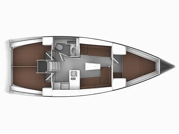 Bavaria Cruiser 37 in Sukošan / D-Marin Dalmacija Marina - Photo 2