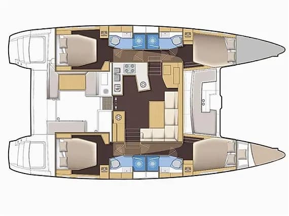 Lagoon 450 Sport in Krk / Punat / Marina Punat - Photo 2