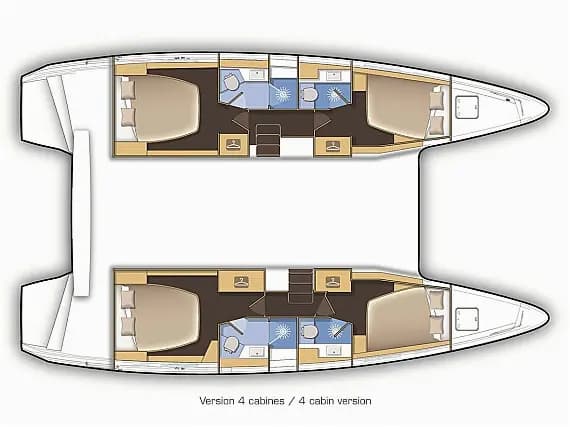 Lagoon 42 in Paros port - Photo 2