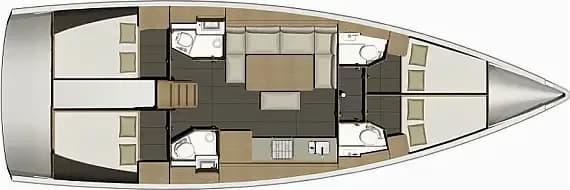 Dufour 460 Grand Large in Primošten / Marina Kremik - Photo 2