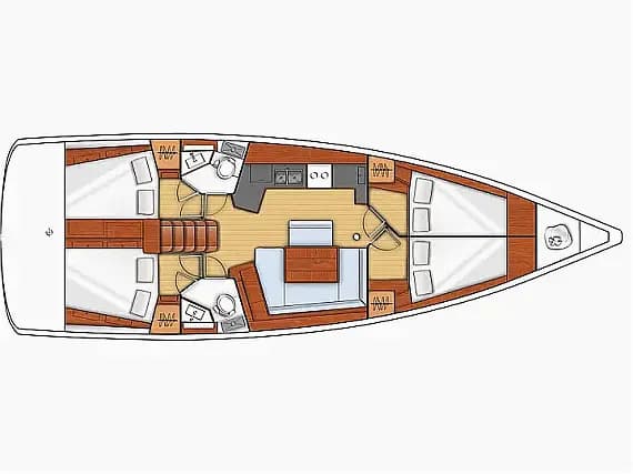 Oceanis 45 in Tivat / Porto Montenegro - Photo 2