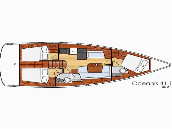 Oceanis 41.1 in Skiathos - Photo 2