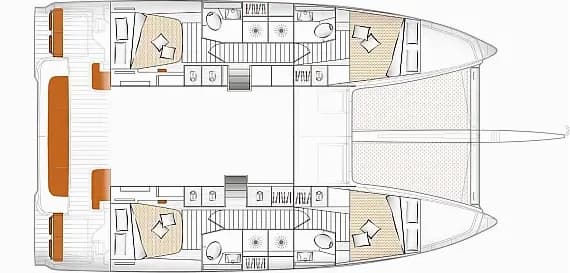 תוכנית הסיפון של Excess 14 in Grimaud / Port Grimaud