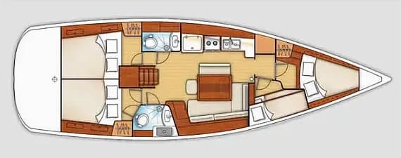 Oceanis 43 in Mallorca / Palma de Mallorca / La Lonja Marina Charter - Photo 2