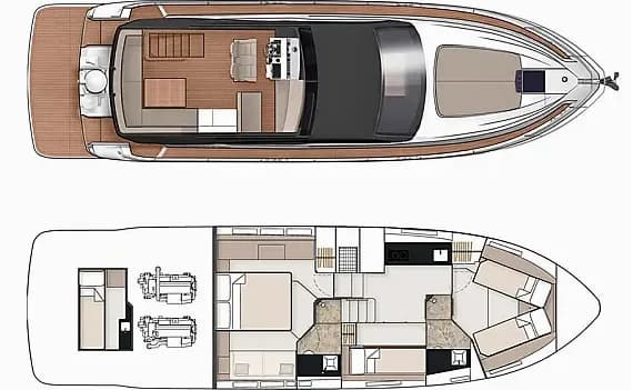 Fairline Squadron 50 in Šibenik / D-Marin Marina Mandalina - Photo 2