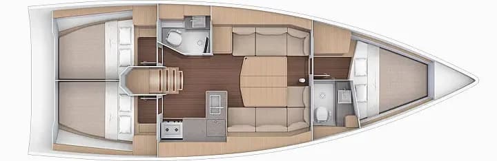 Dufour 390 Grand Large in Marmaris / Netsel Marmaris Marina - Photo 4