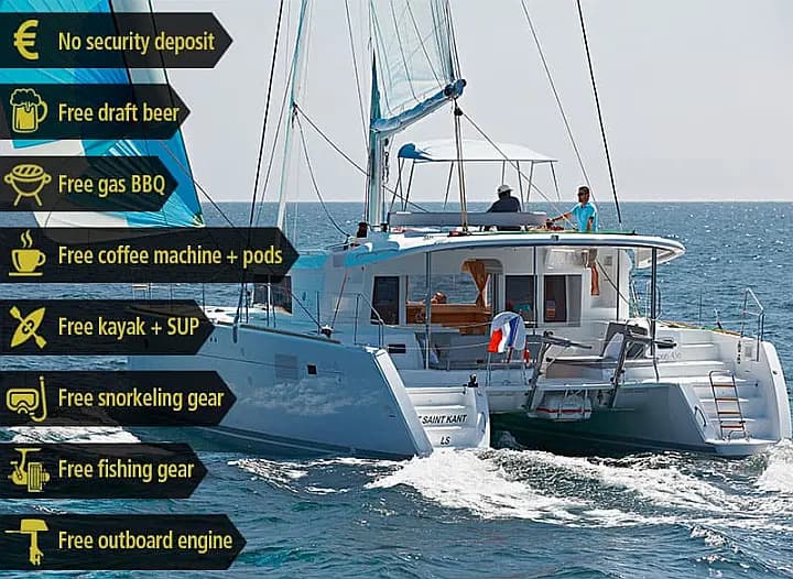 Lagoon 450 Fly in Sardinia / Golfo Aranci / Mare Fun Charter & Marina - Photo 5