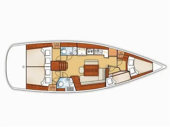 Oceanis 43 in Elefsina / Kalympaki Marina - Photo 2