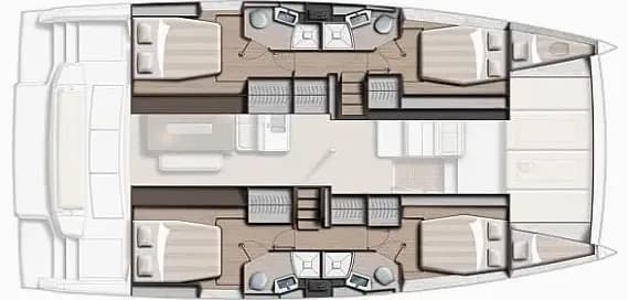 Planul punții pentru Bali 4.4 in Lefkada / Port of Lefkas