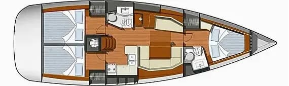 Sun Odyssey 42 i in Lefkada / Nikiana Marina - Photo 2