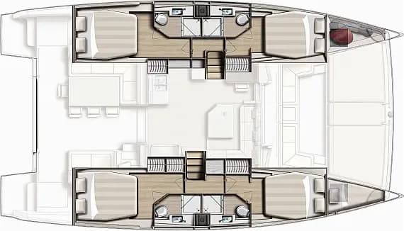 Planul punții pentru Bali 4.5 in Orhaniye / Marti Marina