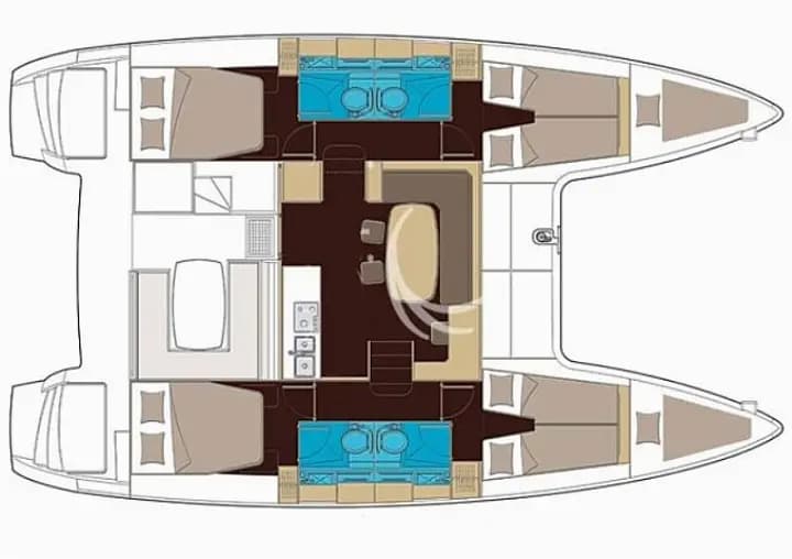Lagoon 400 S2 in Skiathos - Photo 4