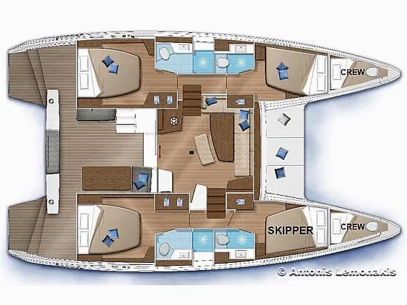 Lagoon 42 in Syros / Finikas port - Photo 2