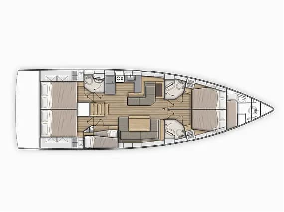 Oceanis 51.1 in Mallorca / Cala D`Or / Cala D'Or - Photo 2