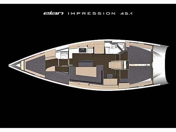 Elan Impression 45.1 in Trogir / ACI Marina Trogir - Photo 2