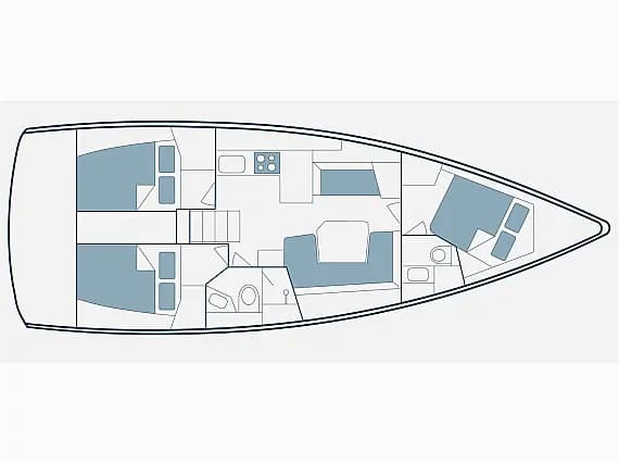 Oceanis 41.1 in Lefkada / Nikiana Marina - Photo 3