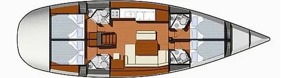 Sun Odyssey 49i in Seget Donji / Marina Baotić - Photo 2