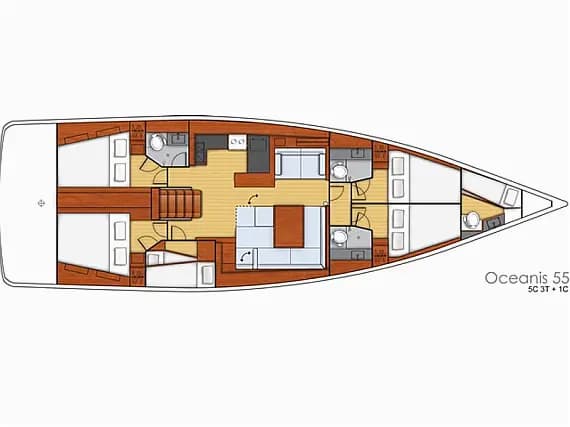 Oceanis 55 in Corfu / Gouvia / D-Marin Marina Gouvia - Photo 2