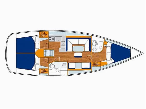 Sun Odyssey 410 in Skiathos - Photo 2
