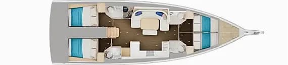 Sun Odyssey 455 in Sukošan / D-Marin Dalmacija Marina - Photo 1