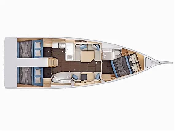 Sun Odyssey 415 in Mallorca / Palma de Mallorca / La Lonja Marina Charter - Photo 2