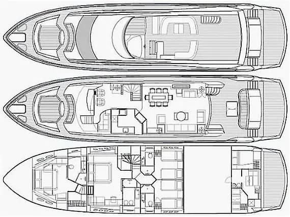 Sunseeker Yacht 86 in Dubrovnik / Marina Frapa Dubrovnik - Photo 2