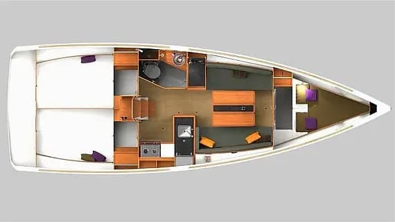 Sun Odyssey 349 in Dubrovnik / ACI Marina Dubrovnik - Photo 2