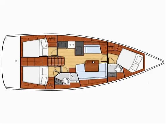 Oceanis 41.1 in Lefkada / Nikiana Marina - Photo 2