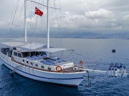 Gulet in Fethiye port thumbnail 4
