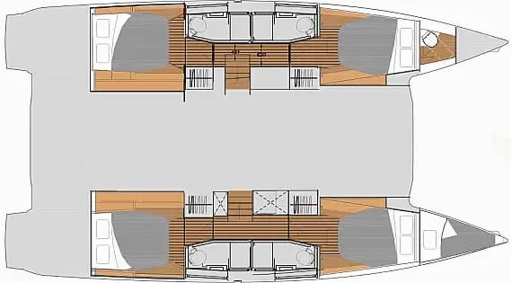 Planul punții pentru Elba 45 in Procida / Marina di Procida