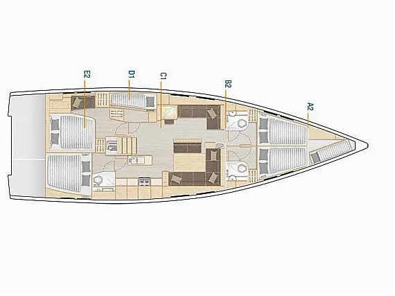 Hanse 548 in Fethiye / Lykia Yacht Club - Photo 2