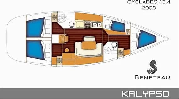 Cyclades 43.4 in Bodrum / Gumbet Limani - Photo 2
