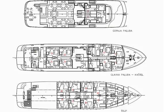 Motoryacht in Split / Port of Split / East Harbour - Photo 2