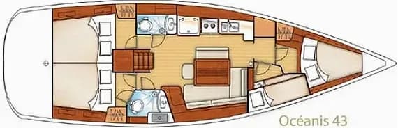 Oceanis 43 in Elefsina / Kalympaki Marina - Photo 2