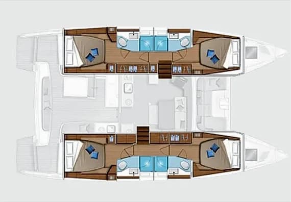 Lagoon 46 in Paros port - Photo 2