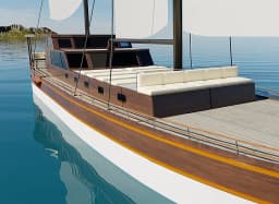 Gulet in Omiš City Port thumbnail 10