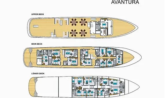 Planul punții pentru Motoryacht in Split / Port of Split / East Harbour